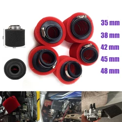 For pz30 carburetor 200cc 250cc ATV PIT DIRT BIKE Motorcycle 35 38 42 45 48mm Air Filter Degree ANGLED FOAM Pod Cleaner