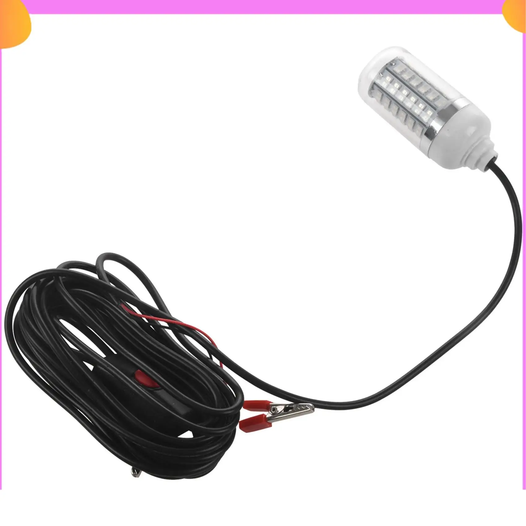 A23P 5X 12V światło wędkarskie zielone 108 sztuk LED podwodne światło wędkarskie przynęty lokalizator ryb lampa przyciąga krewetki kałamarnica krill