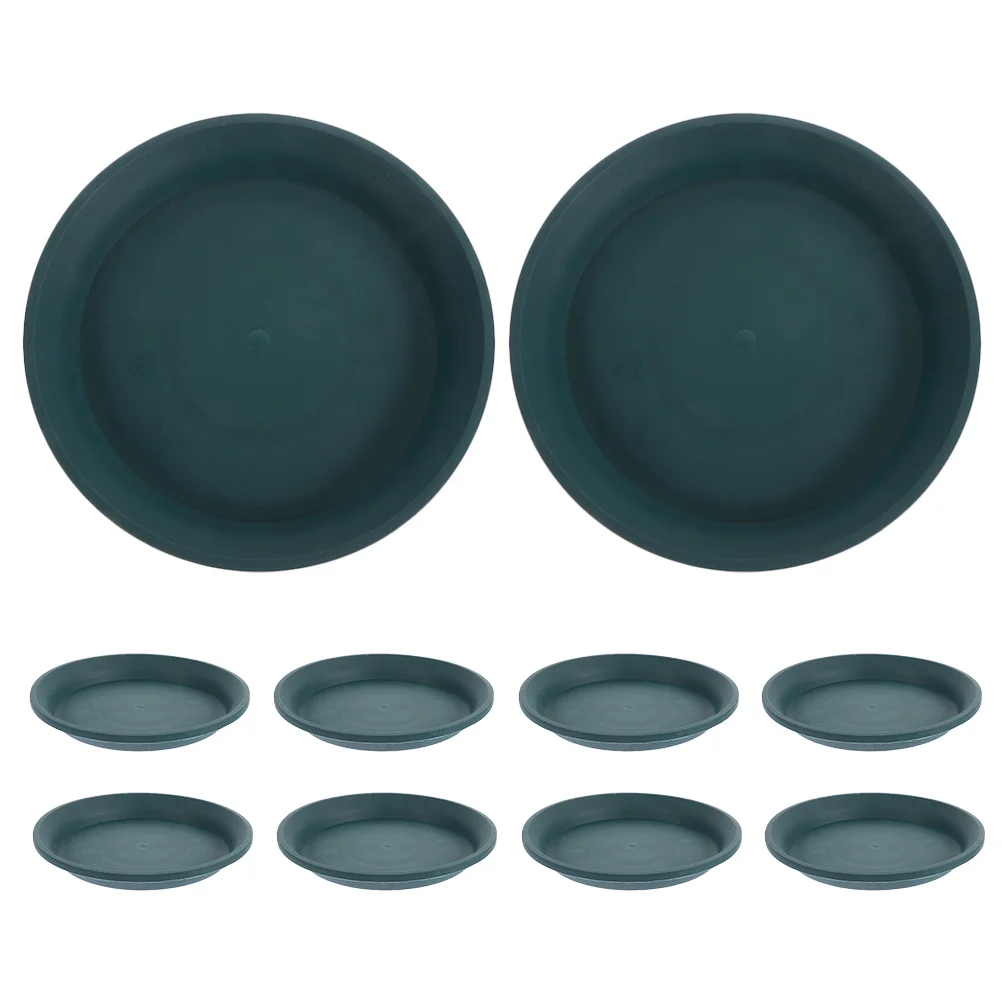 

10pcs Flower Pot Trays Drainage Waterproof Planter Saucers Thickened Durable Base for Garden Balcony Indoor Use Root Health