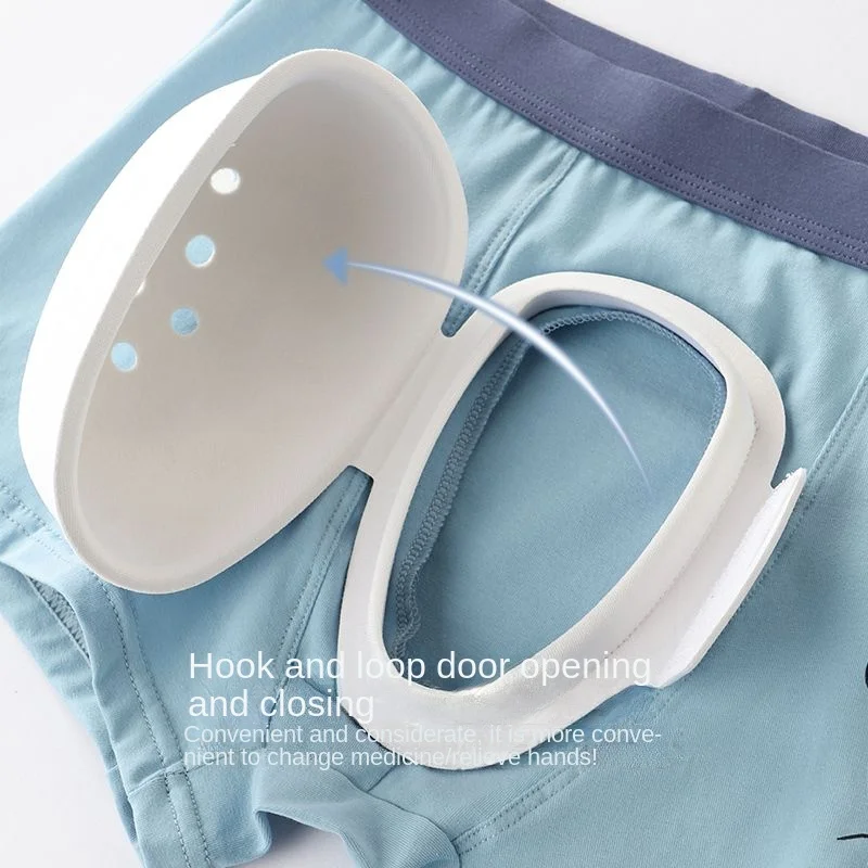 

Man Child Protective Boxer Underwear after Circumcision for Foreskin Surgery Reduce Sensitivity Penis Protector Cover Shell Safe