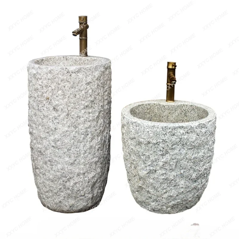 Outdoor Stone Wash Basin Sink Outdoor Courtyard Pool Yard Mop Pool lavamanos para baño  bathroom sink  pia de banheiro