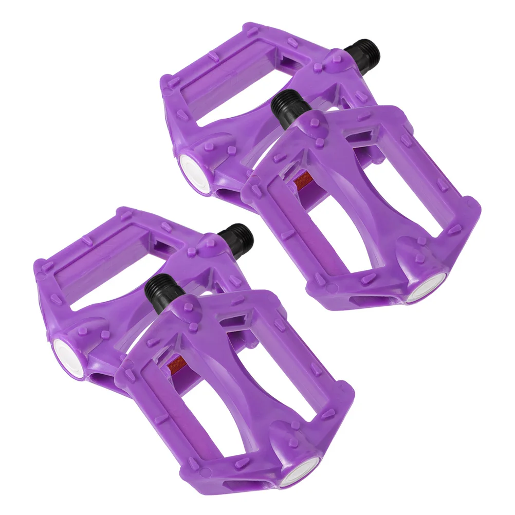 

Bicycle Pedals Mountain Bike Flat Pedals Purple Anti-Skid For Road Bike Gravel Cycling Replacement Parts