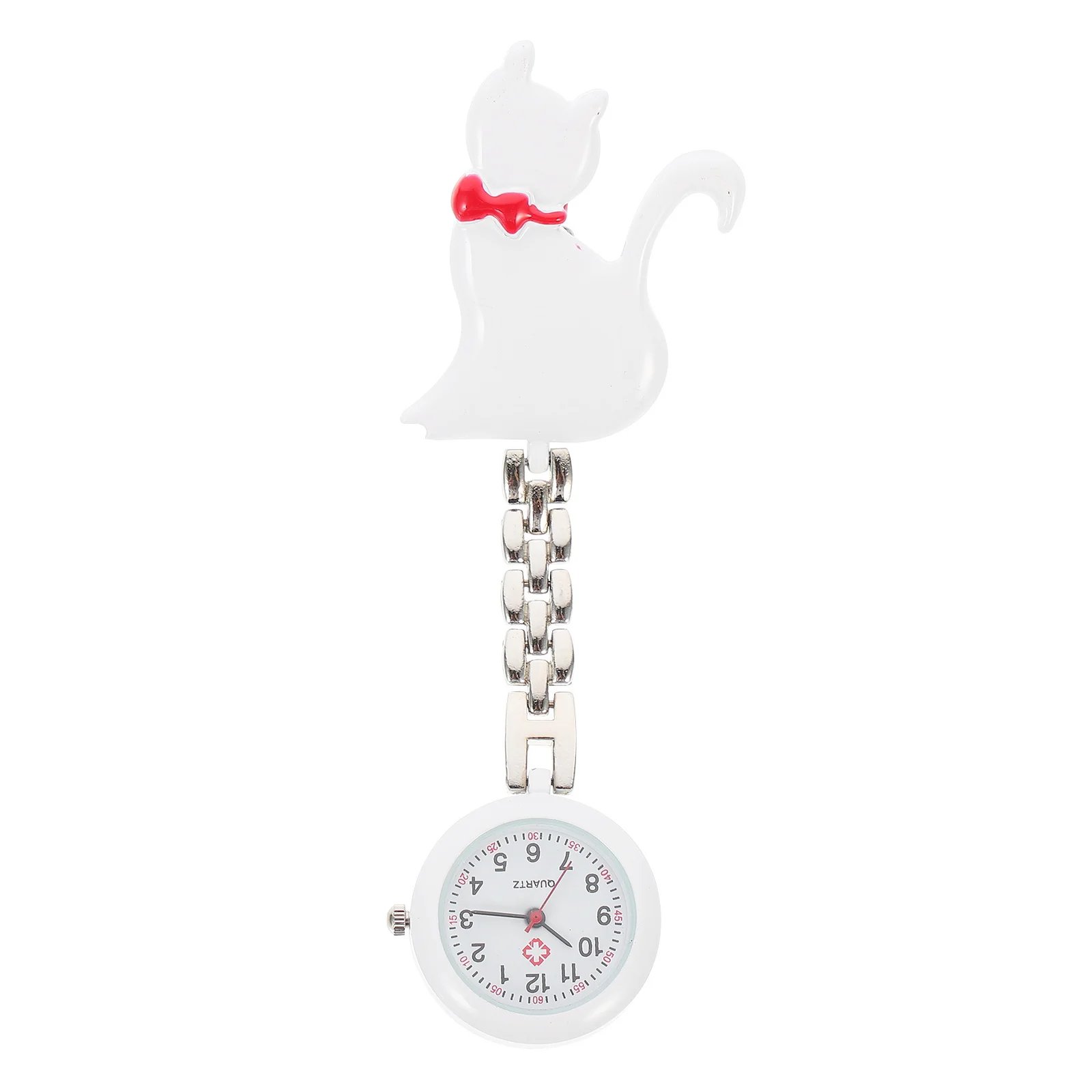 ساعة جيب كوارتز صغيرة جميلة للممرضات والأطباء والطلاب سلسلة معلقة ساعات معدنية للتمريض للنساء ساعة للممرضات