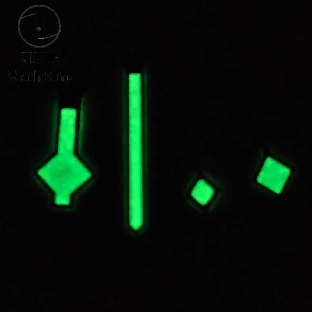 RICHUS NH34 ساعة يد متعددة الألوان الملمس الأخضر مضيئة الأيدي مناسبة ل NH34 ساعة يد تعمل بالحركة الملحقات