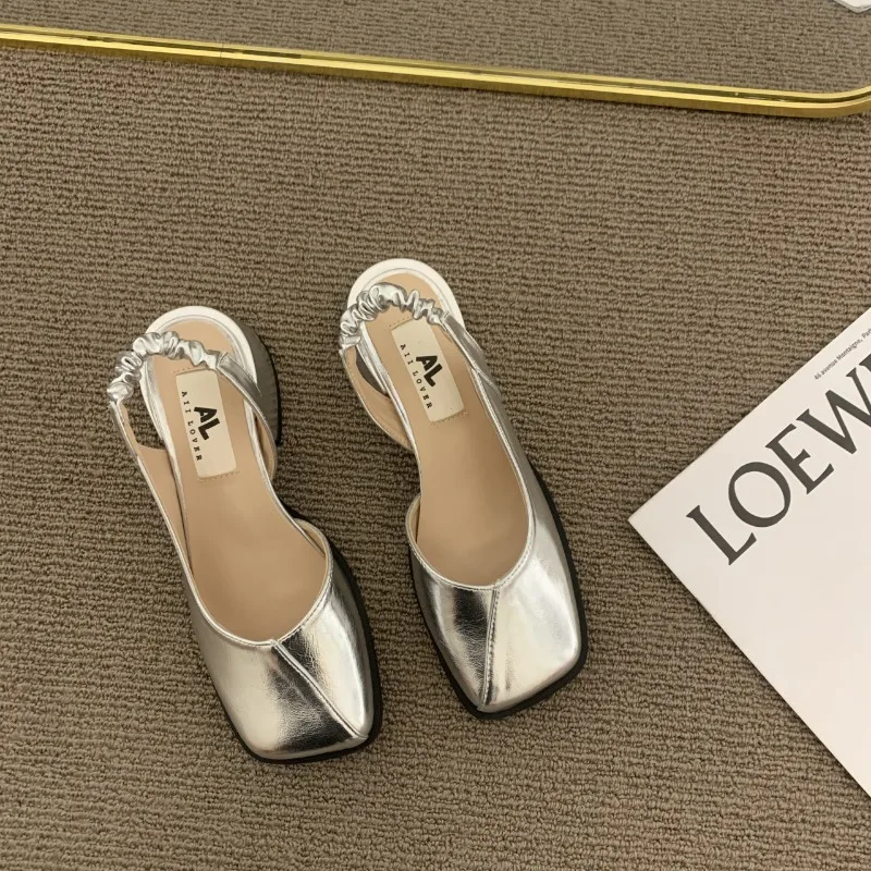 High Heeled Sandals for Women Sandals Mary Jane Sandals for Women Shoes Fashion Chunky Heels Square Toe Dress Comfortable Sandal