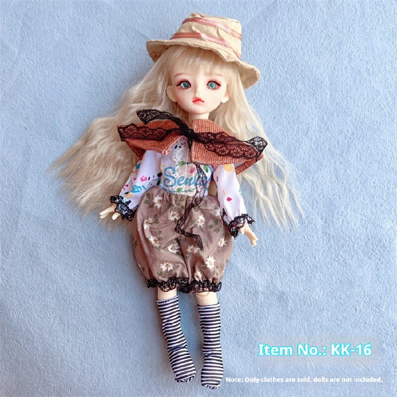 Solo vestiti, nessuna bambola per vestiti da vestire per bambole bjd a 6 punti, set completo di vestiti per bambole da 30 cm, regalo per ragazza alla moda Lolita