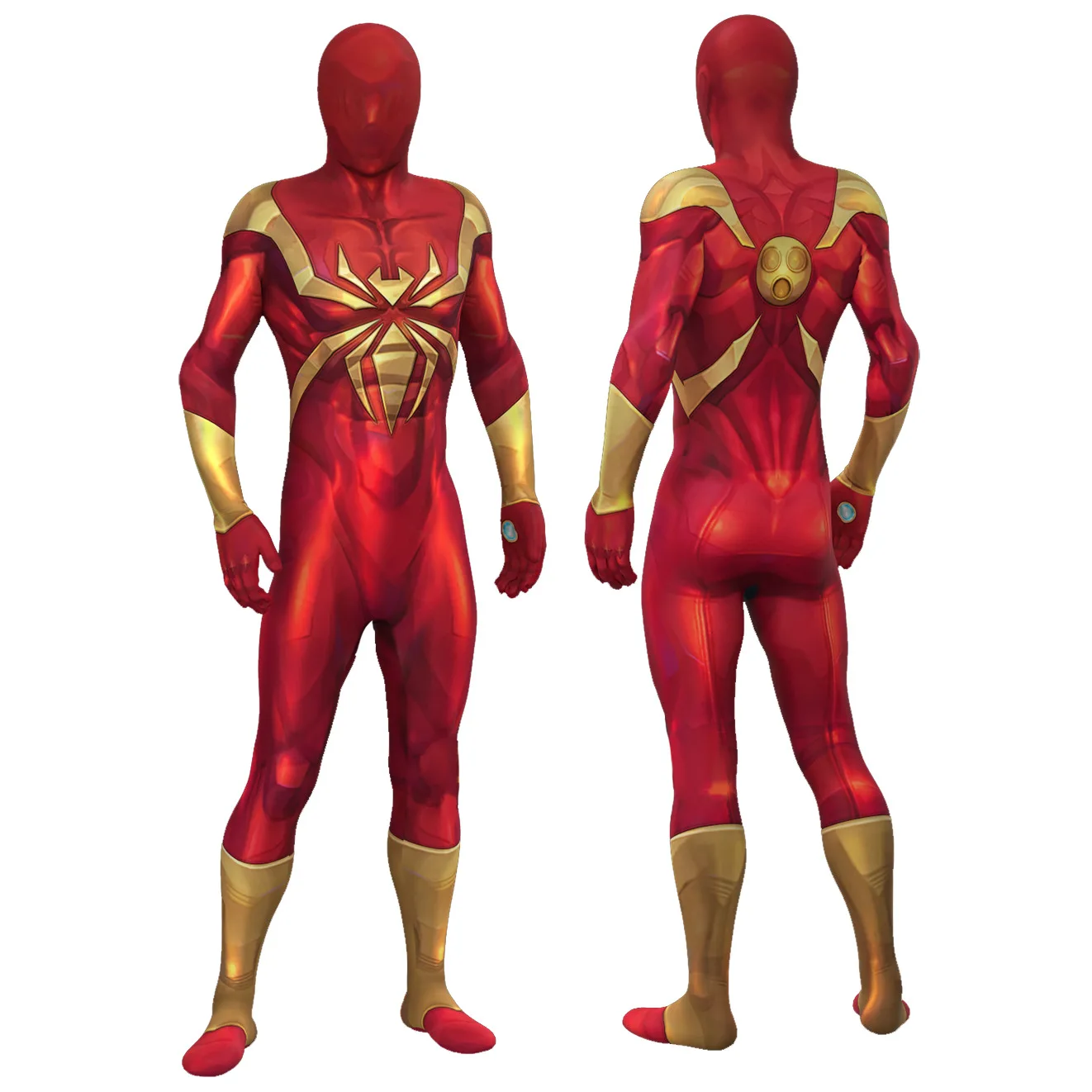 

Костюм-комбинезон Железного Человека-паука для косплея, костюм аниме-персонажа для Хэллоуина, вечеринок и выступлений для взрослых и детей