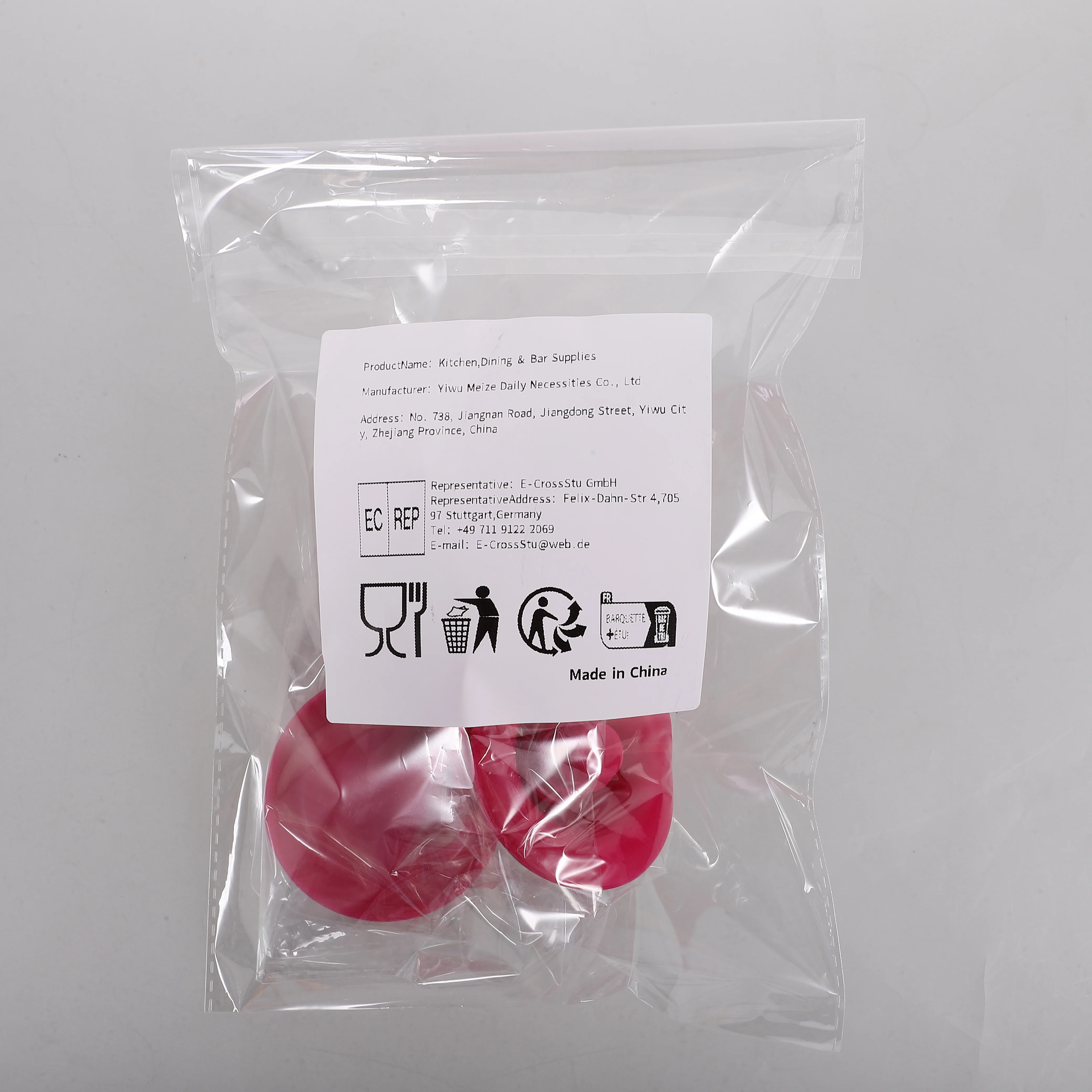 

4pcs Wizard Hat Silicone Stoppers Reusable Red Color Bottle Sealer For Cocktail Beverage Containers