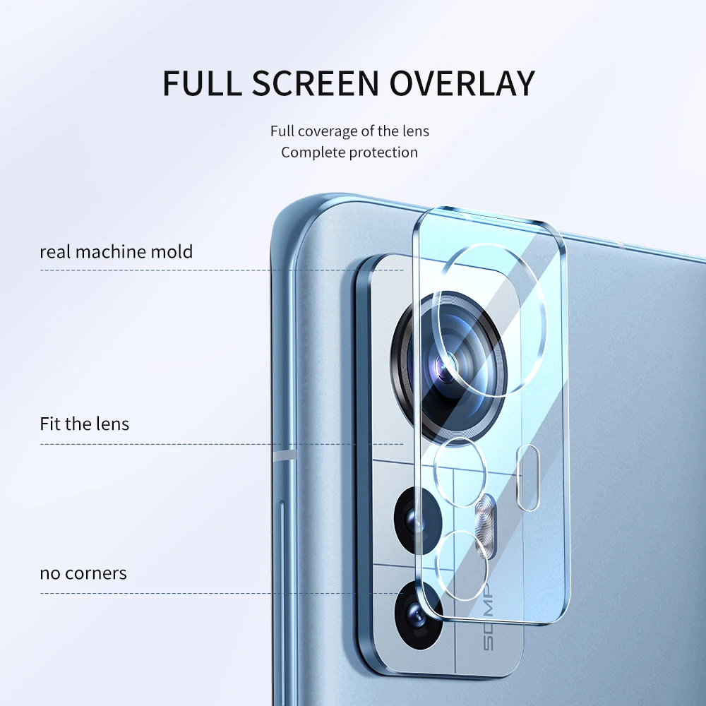 SmartDevil-Protetor de Lente Diamante Anti-Scratch, Vidro de Câmera de Tampa Completa, Filme Temperado Xiaomi Mi 13 12S 12Pro HD, Mi 11 12 Anti-Scratch