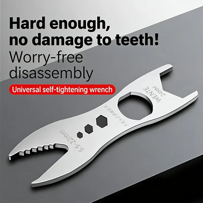 Adjustable bathroom faucet double headed wrench, multifunctional open-end wrench, household maintenance universal tool