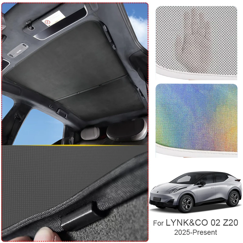 

Солнцезащитный чехол для люка автомобиля LYNK&CO 02 Z20 2025-н.в., цветной, нано-изоляционный, с защитой от УФ-излучения, автоаксессуар