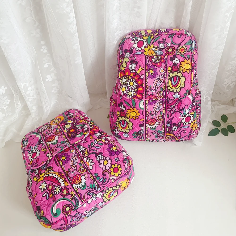 VB environmentally friendly pure cotton printed limited edition patterns and colors, super cute and cute backpack for travel, cu