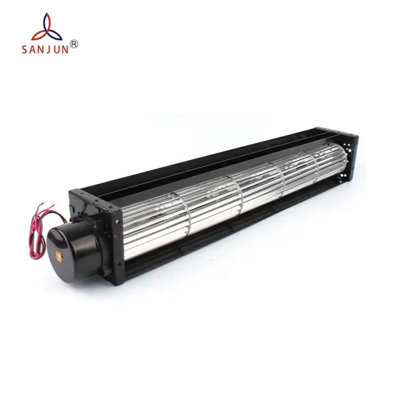 Factory supply 12v 24v 0.65a two ball bearing industrial tangential blower air curtain cross clow fan oven tangential blower