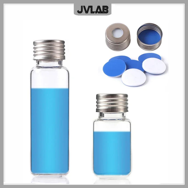 Septa For Magnetic Metal Cover 18mm Septa 17.5mm White PTFE/Blue Silicone (1.5mm) Thick For Chromatography Vial Cap 18mm 100/PK