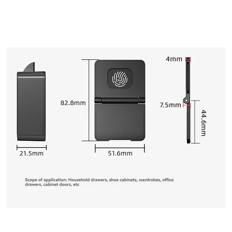 

B04B-Drawer Wardrobe Lock Electronic Lock Childproof No Drilling Safety Electric Door Lock For Home Cabinet Security