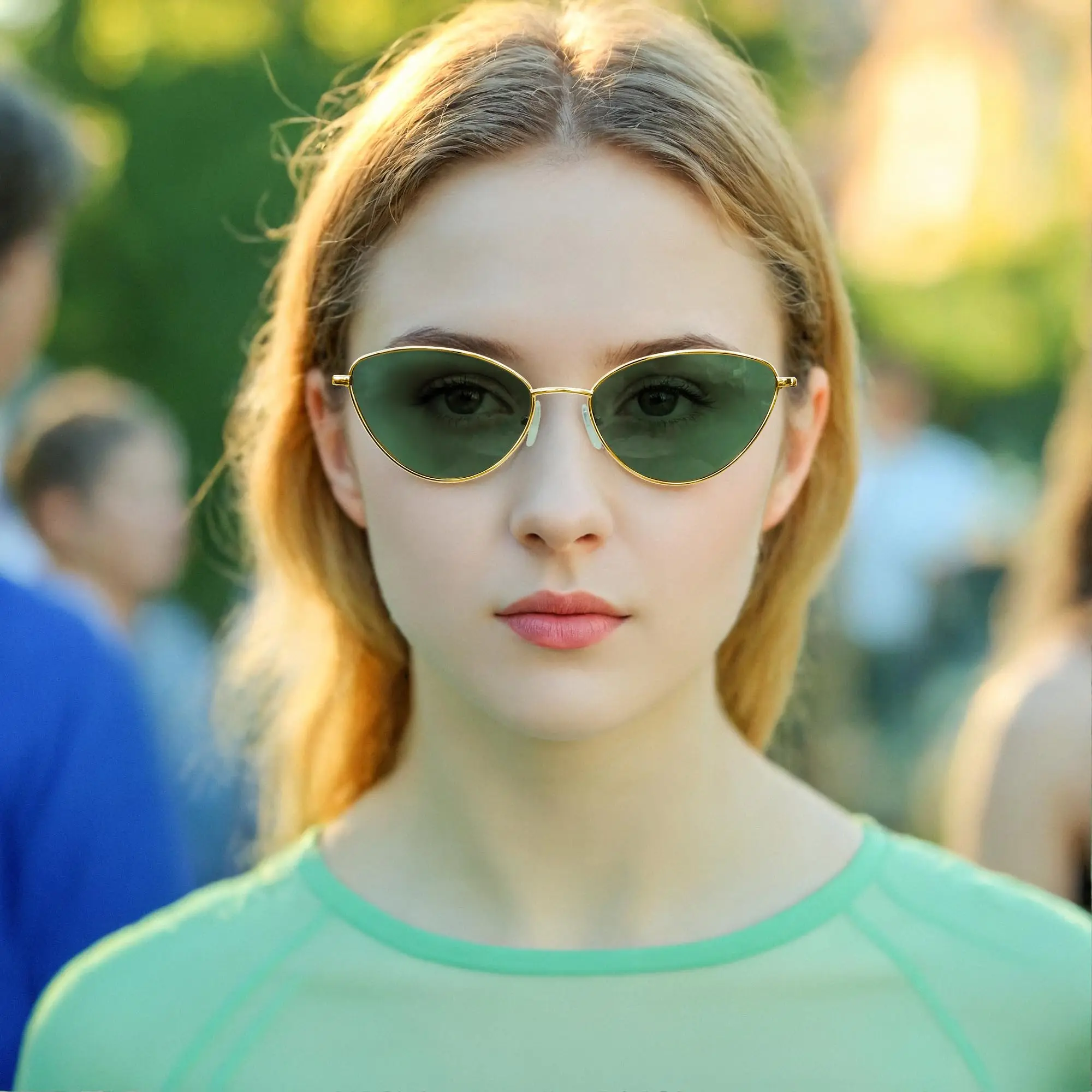 

BLUEMOKY Cat Eye Sunglasses for Women UV400 Polarized Glasses Trendy Fashion Style Woman Protective Eyeglasses