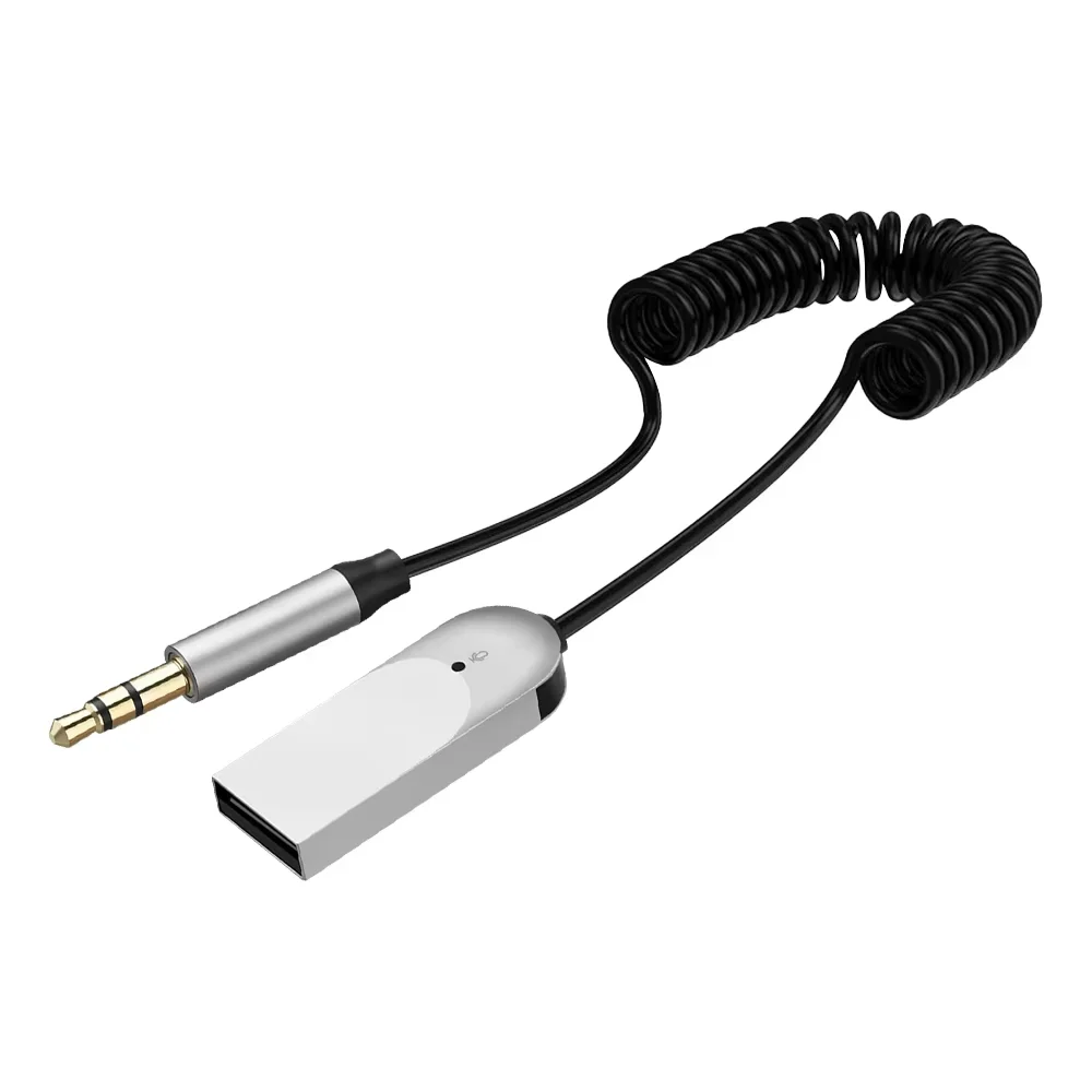 Bluetooth 6,0 Audio Receiver Dongle USB Zu 3,5mm Jack Auto Audio Aux Bluetooth Freisprecheinrichtung Für Auto Empfänger BT Übertragung