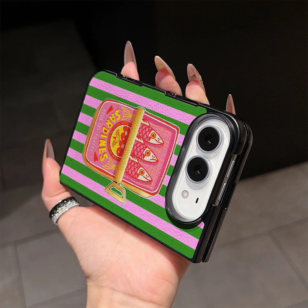 Pirve Sardines green pink stri - огляд і ціна Phone Cases Green