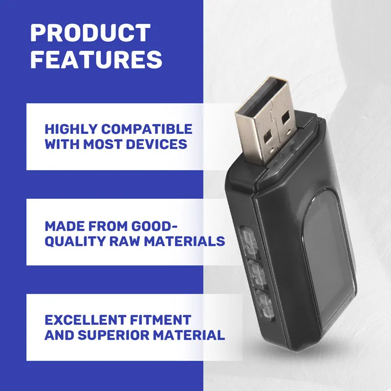 Ежедневный передатчик и приемник Bluetooth 5.0, беспроводной адаптер 2 в 1 с ЖК-дисплеем 3,5 мм AUX USB Стерео для ПК ТВ Автомобильный головной убор