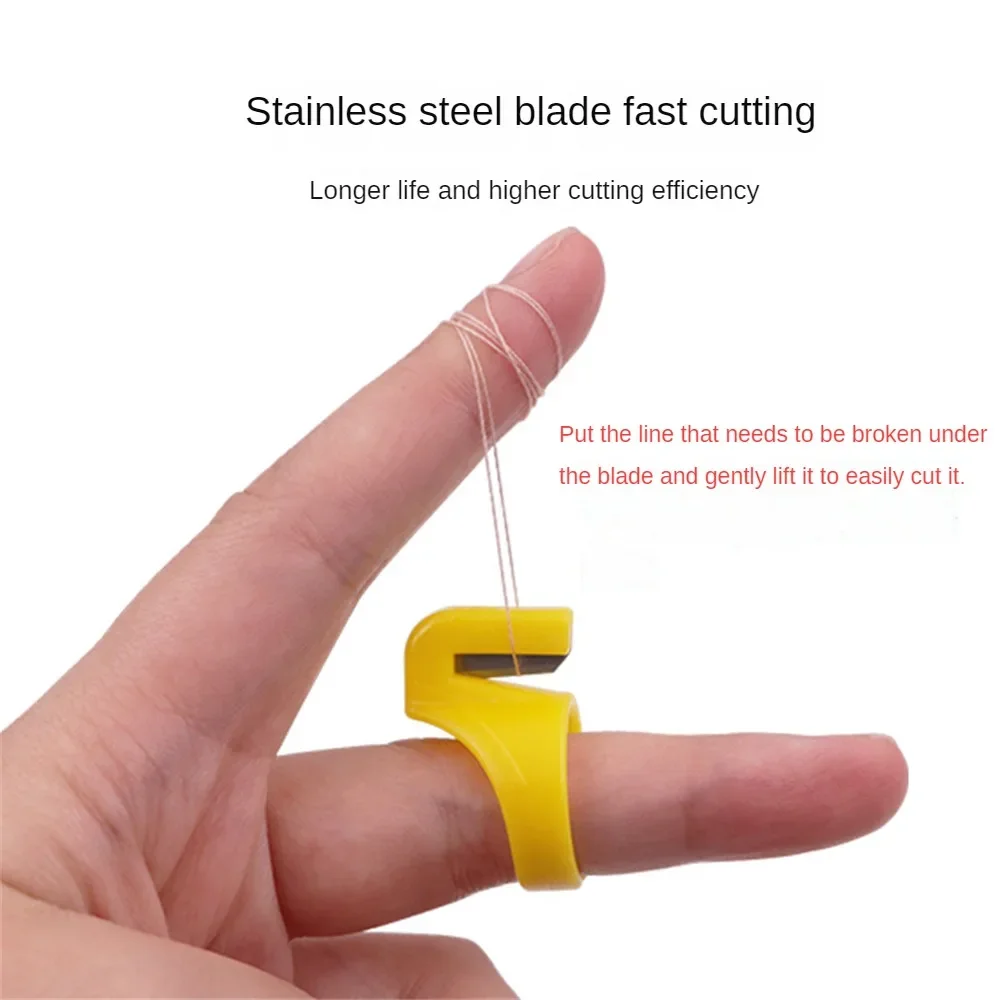 Plastic Thimble and Thread Cutter, DIY Sewing Accessory