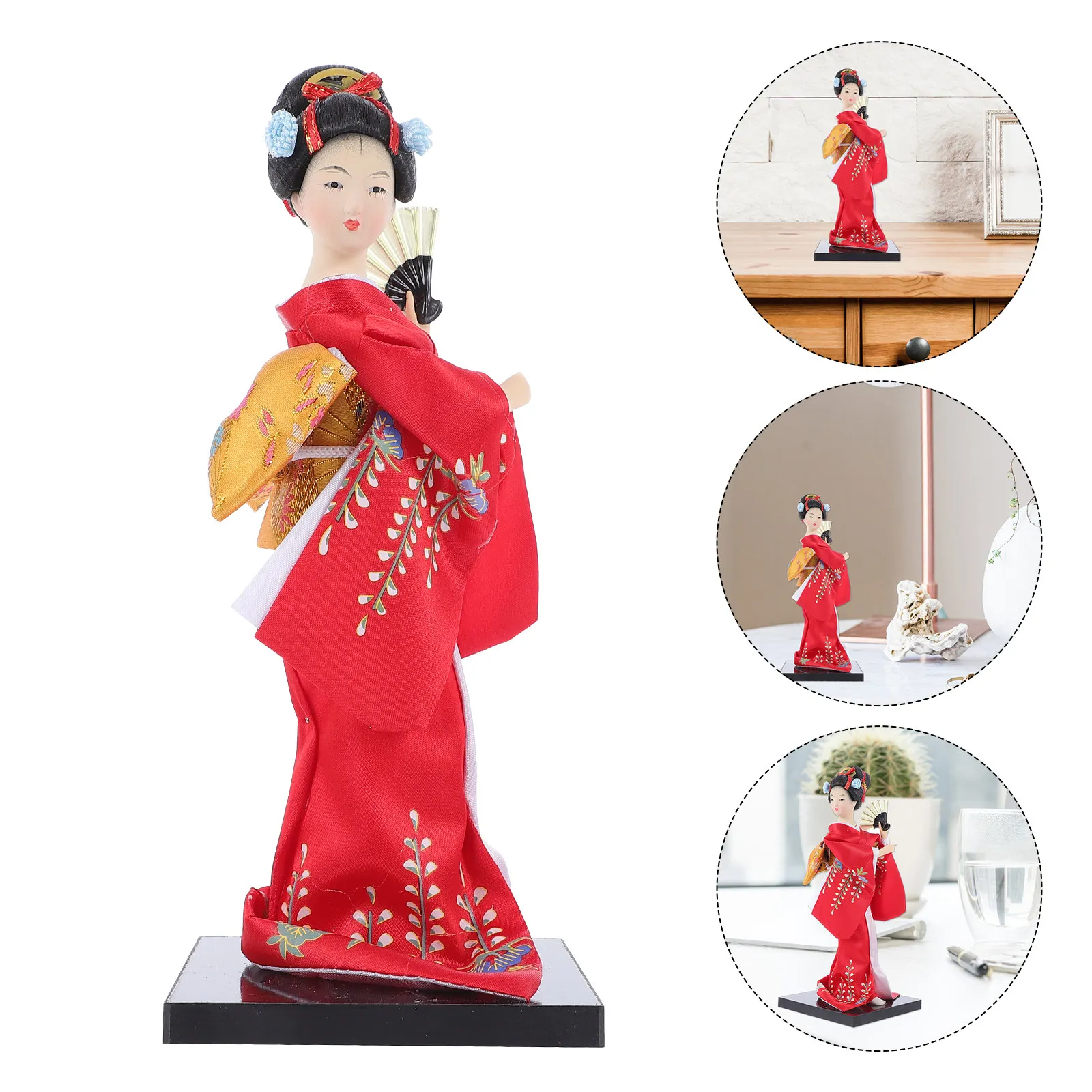 

1Pcs Japanese Geisha Ornament Chic Craft Home Decor Living Room Desktop Decoration Humanoid Ornament