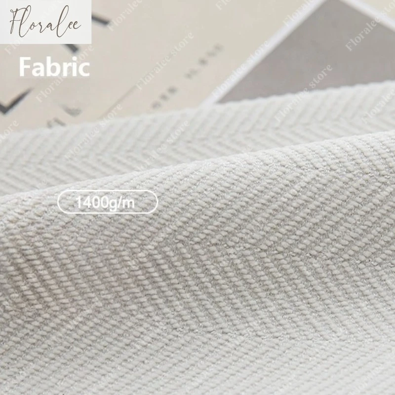 

Herringbone Chenille Beige High Blackout Curtains for Living Room Dining Room Bedroom Solid Color Luxury Curtains Custom size