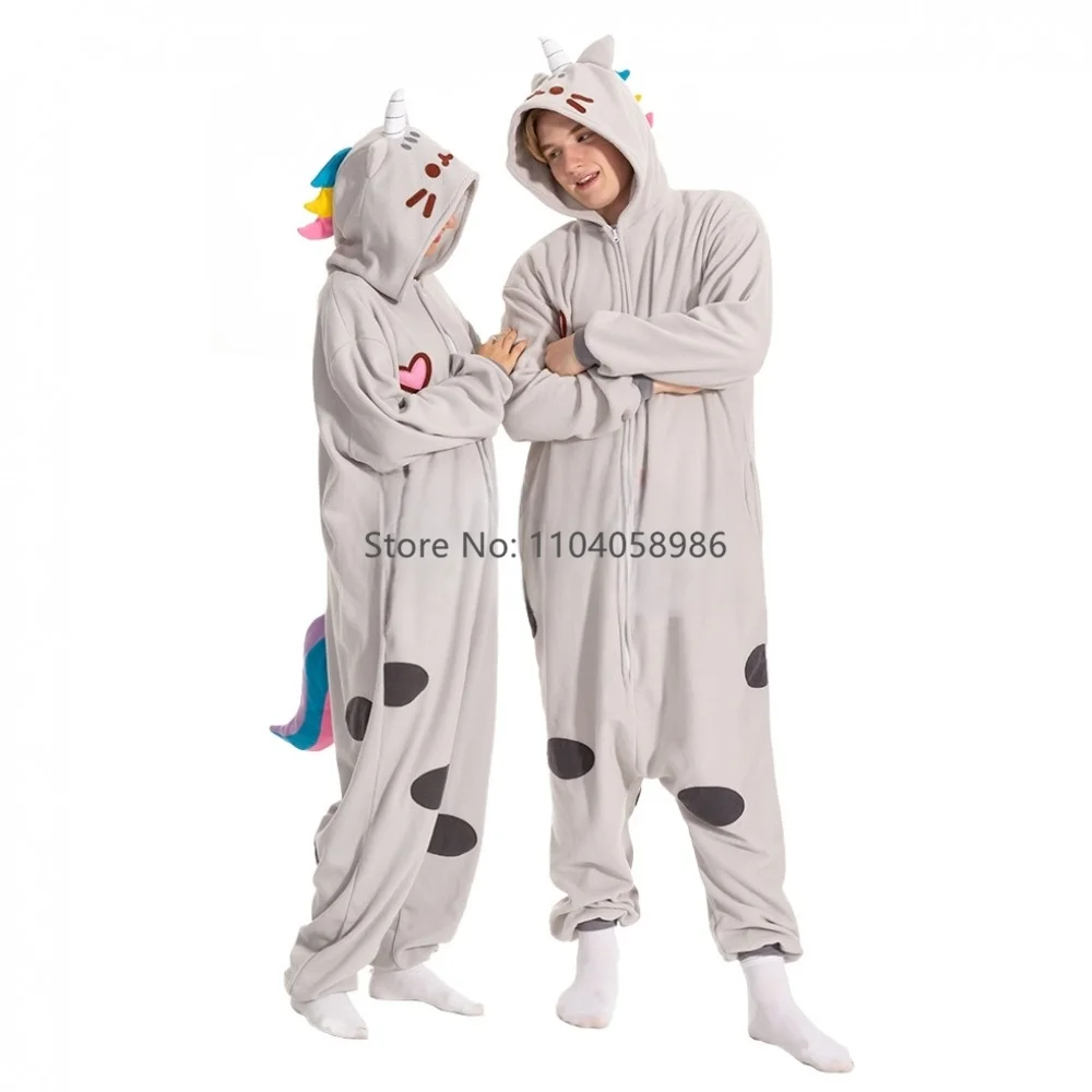 Animal Kigurumi Costume Halloween Onesie For Women Men Adult Kids Pyjamas Tortoise Cat Cartoon Pajama Cosplay Party Homewear XXL