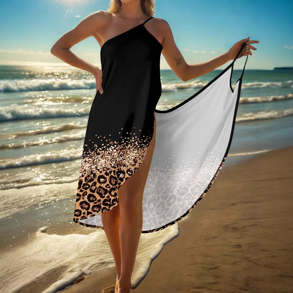Europe and The United States 2026 New Portable Sexy Beach Skirt Quick-drying Non-sand Skirt 13 Colors 5 Yards Suspender Dress