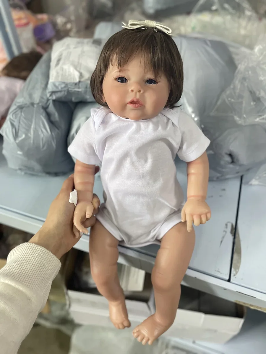 

50cm Already Finished Baby Girl Reborn Doll Meadow Soft Cuddly Body Lifelike Soft Touch 3D Skin with Visible Veins Art Doll