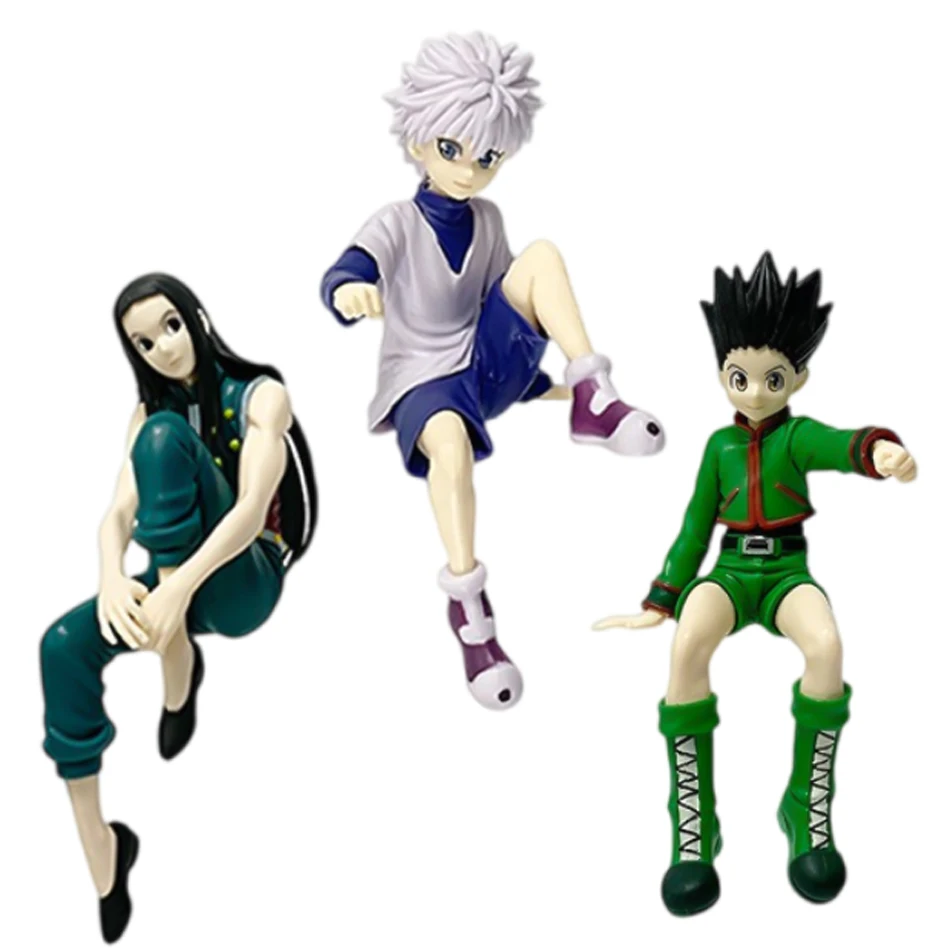 Anime Hunter X Hunter 11-14cm Gon Freecss Alluka Zoldyck Action Figure Chrollo Lucilfer/Kurapika PVC Model Figure Toys Kids Gift image 5