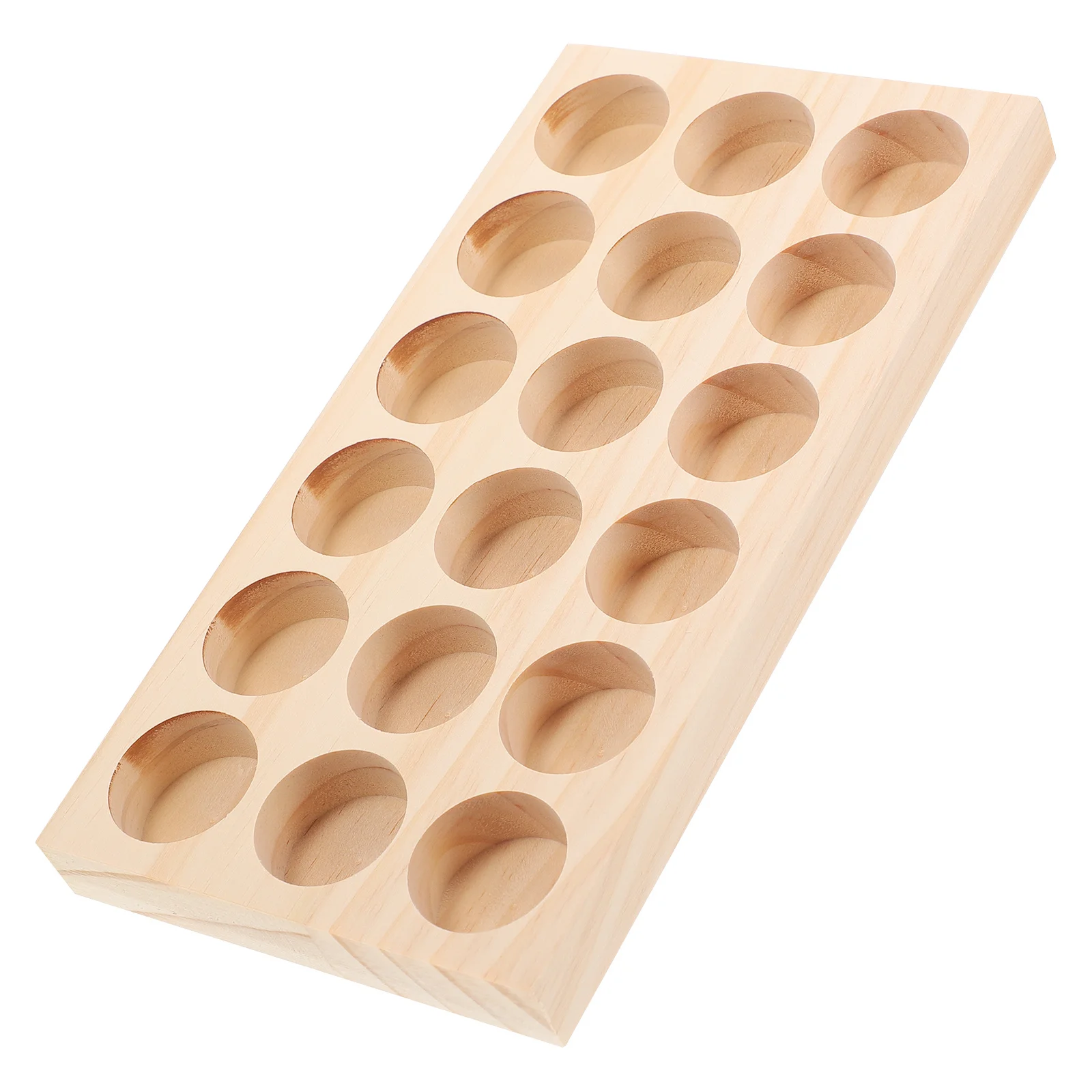 

Essential Oil Bottle Holder 18 Slots Organizer Display Stand Smooth Surface Small Bottle Storage for Home Salon