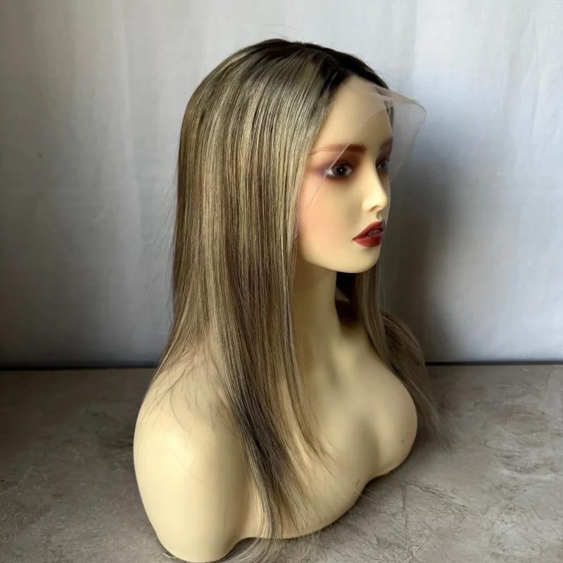 شقراء مستقيم HD الدانتيل الباروكة الأمامية 13x4 الدانتيل شعر مستعار أمامي شعر الإنسان الرماد شقراء ملونة 13x4 الدانتيل الشفاف الجبهة الباروكات للنساء #3