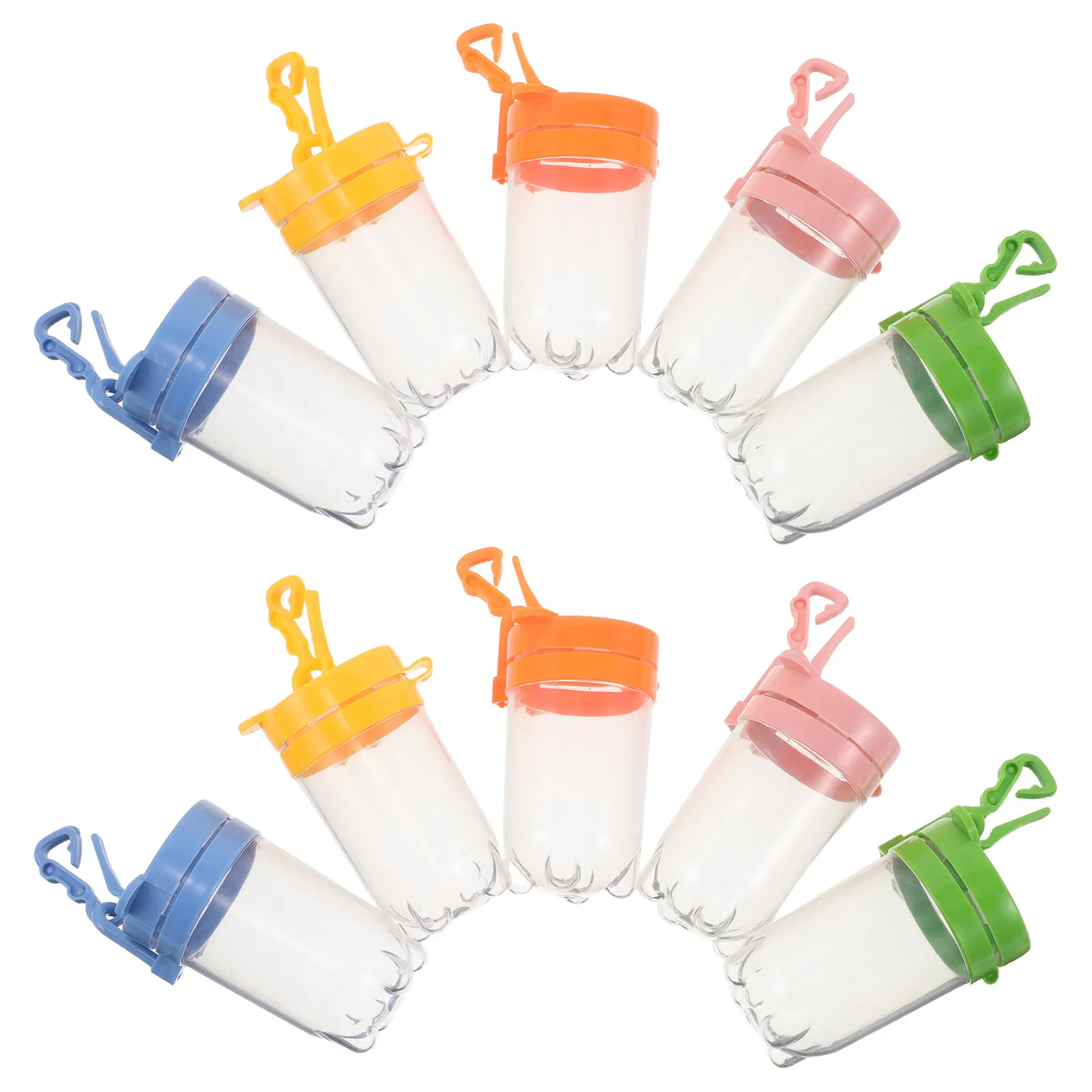 10Pcs Bug Observation Box Clear Plastic Flip Lid Portable Insect Viewer Collector Science Nature Exploration Tool