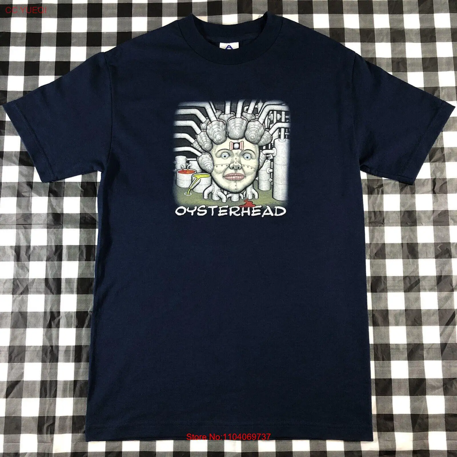 Oysterhead The Grand Pecking Order 2001 Album Rock Band Vintage T shirt Navy S