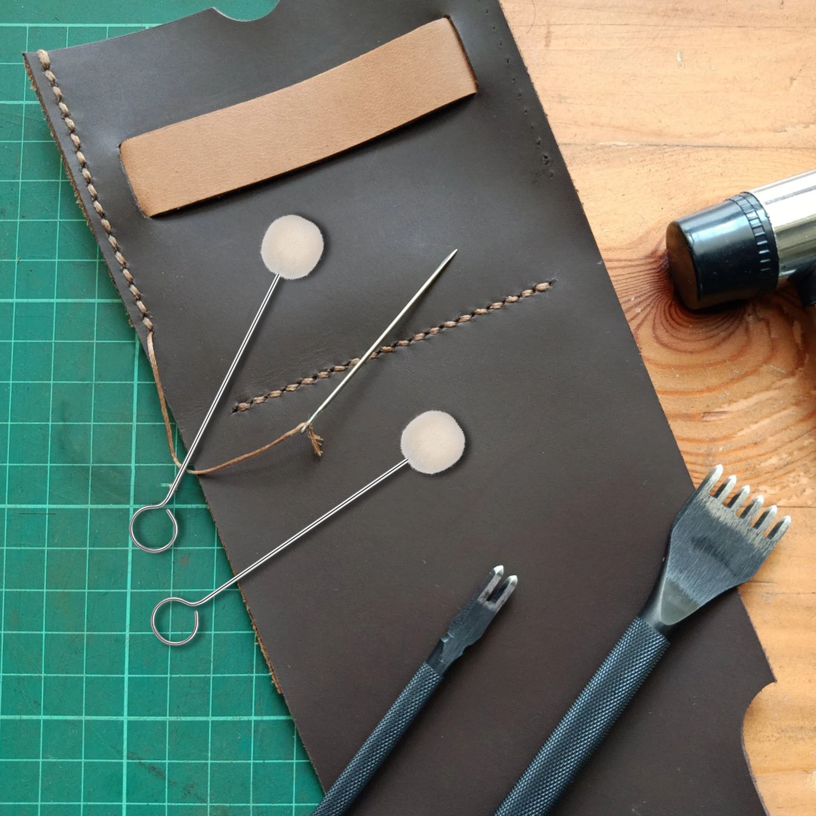 

10 шт., шерстяная шариковая щетка для нанесения красителей, гладкая, широкий ход, простые в использовании, прочные инструменты, шерстяные инструменты Daubers