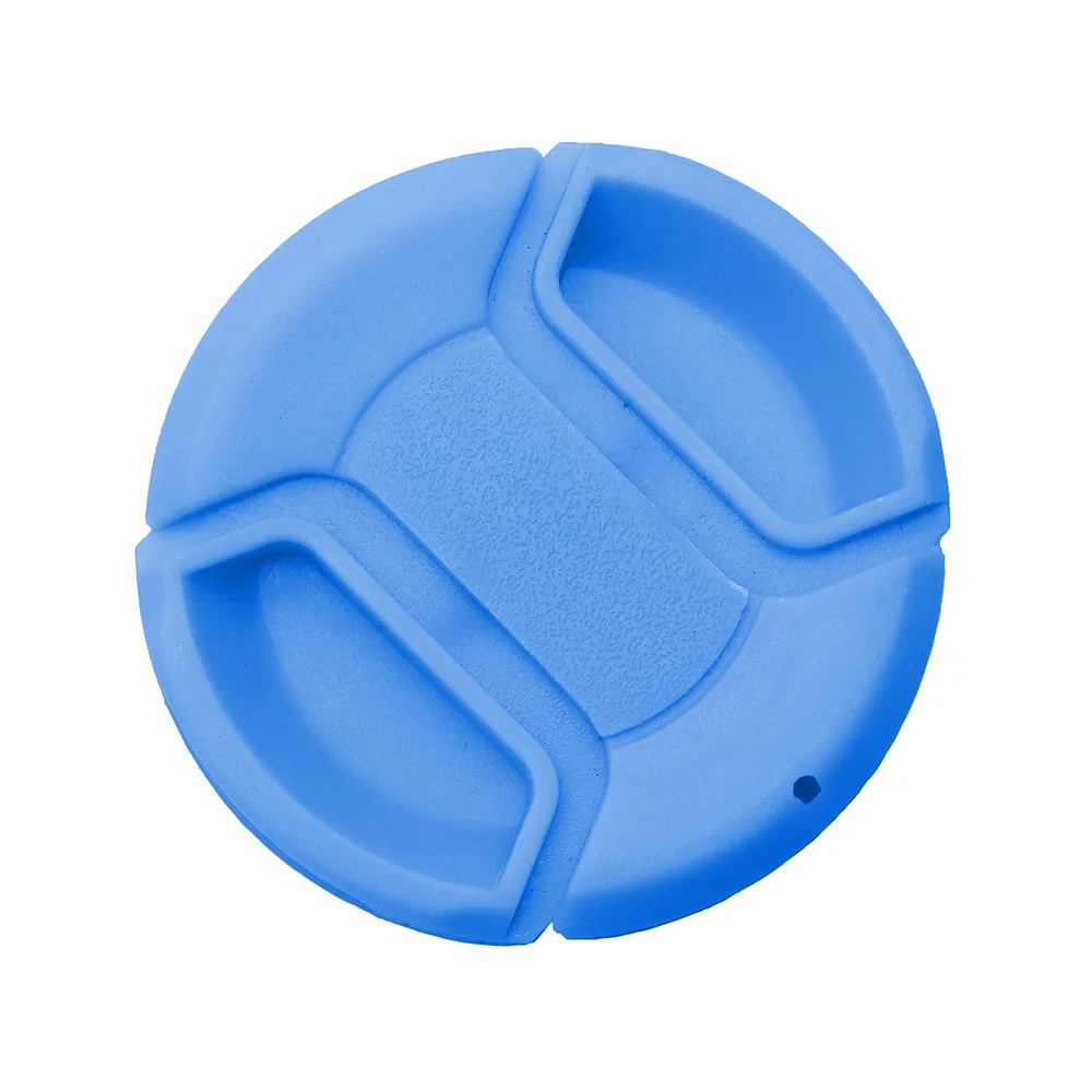 Colorful Len Caps 37/40.5/43/46/49/52/55/58/62/67mm Center Pinch Snap-on Camera Universal Plastic Front Lens Cover Lid Caps
