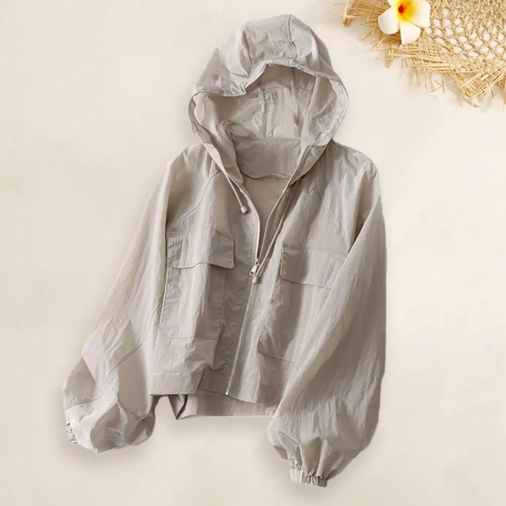 Women Sunscreen Jacket Women's Sun Protection Athletic Hoodie Coat for Running Hiking Cycling Travel Lightweight Uv Jacket