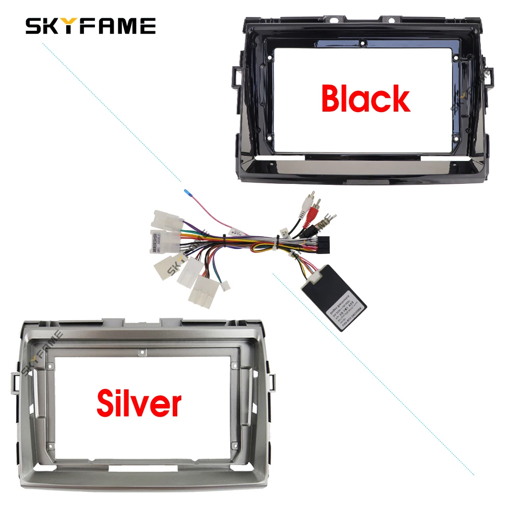 SKYFAME Car Frame Fascia Adapter Canbus Box Decoder Android Radio Audio Dash Fitting Panel Kit For Toyota Previa Estima Tarago
