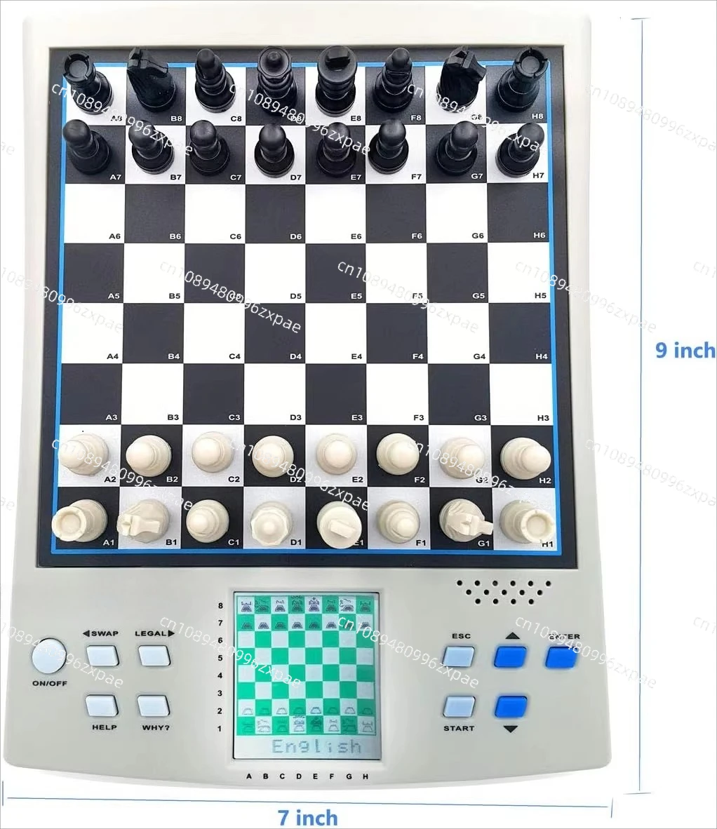 Beginners chess computer electronic board with talking English magnetic chess pieces Self Teaching Program