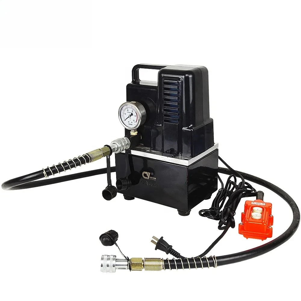 QQ-700  Portable Single Action Hydraulic Pump Dc 220v Electric Power Pack