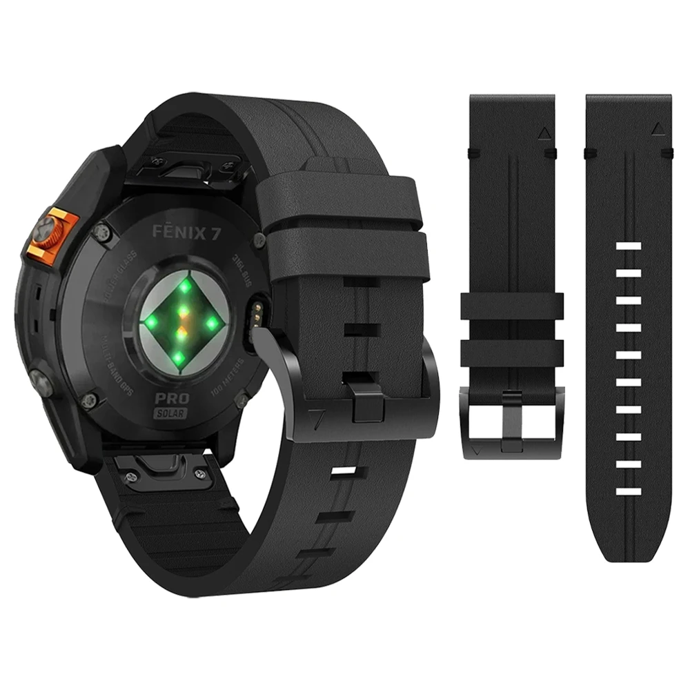 جلد طبيعي 22 مللي متر 26 مللي متر QuickFit العصابات ل Garmin Fenix 7 7X E 8 6X 6 Pro 5 5X Quatix 8 47 مللي متر 51 مللي متر/Enduro2 3/Epix pro حزام الساعات