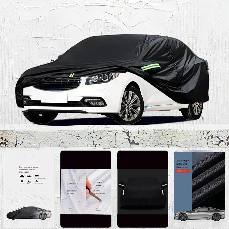 

For-Kia-K4-Anti-UV-Sun-Shade-Rain-Snow-Resistant-Dustproof-Car-umbrella-Black-cover-Full