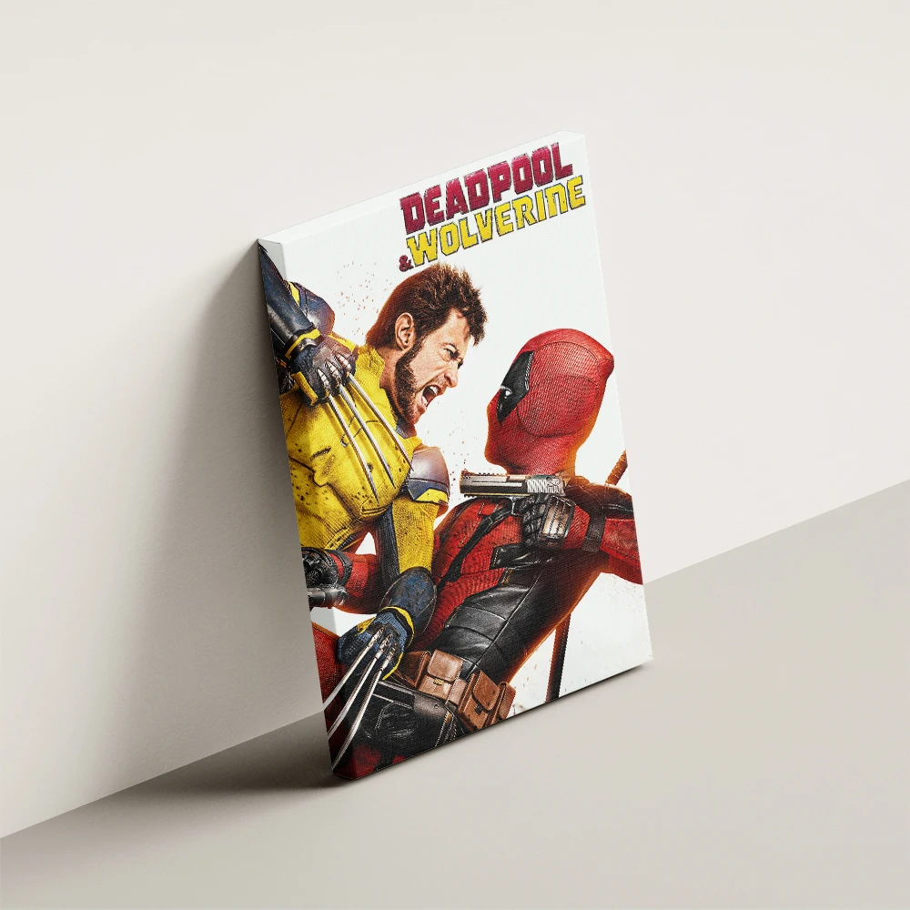 2024 Deadpool And Wolverine Movie Wall Art Poster Disney Superhero Film Art Print Colourful Canvas Painting Reading Room Decor