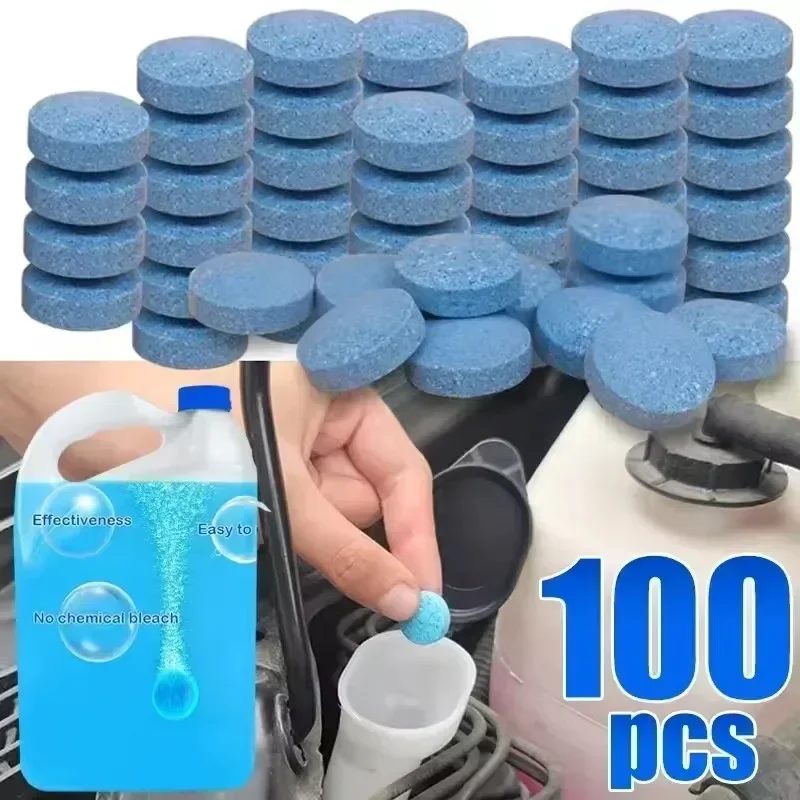 5-100PCS Solid Cleaner Effervescent Tablet Car Windscreen Cleaner Auto Wiper Glass Solid Cleaning Concentrated Tablet Detergent