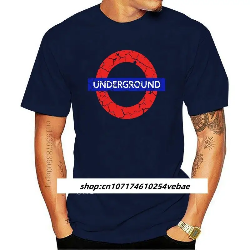 New 2024 Fashion Men T Shirt London Metro UK Underground Distressed Shirt