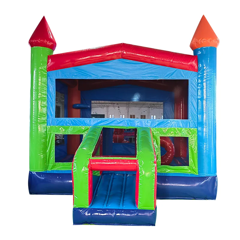 

13Ft Obstacle Course Bouncer Commercial Jumping Castle Inflatable Play House For Kids Moonwalk Bounce House Outdoor Playground