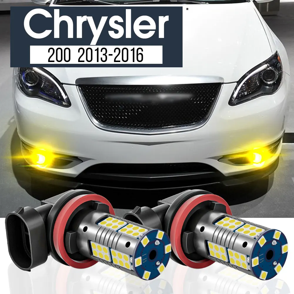 

2pcs LED Fog Light Lamp Blub Canbus Accessories For Chrysler 200 2013-2016 2014 2015