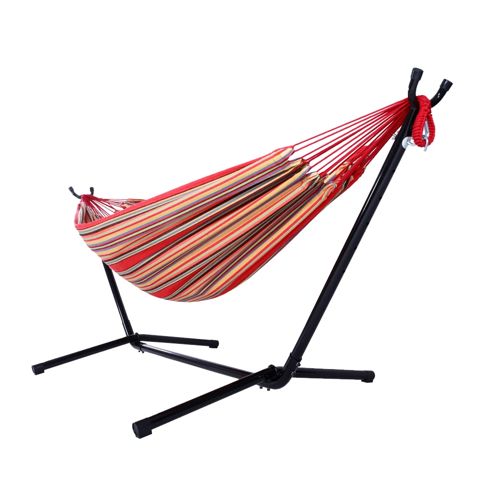 

Portable Outdoor Polyester Hammock Set Red oversized lounge chair folding Chair bed furniture home folding beds hammock chair