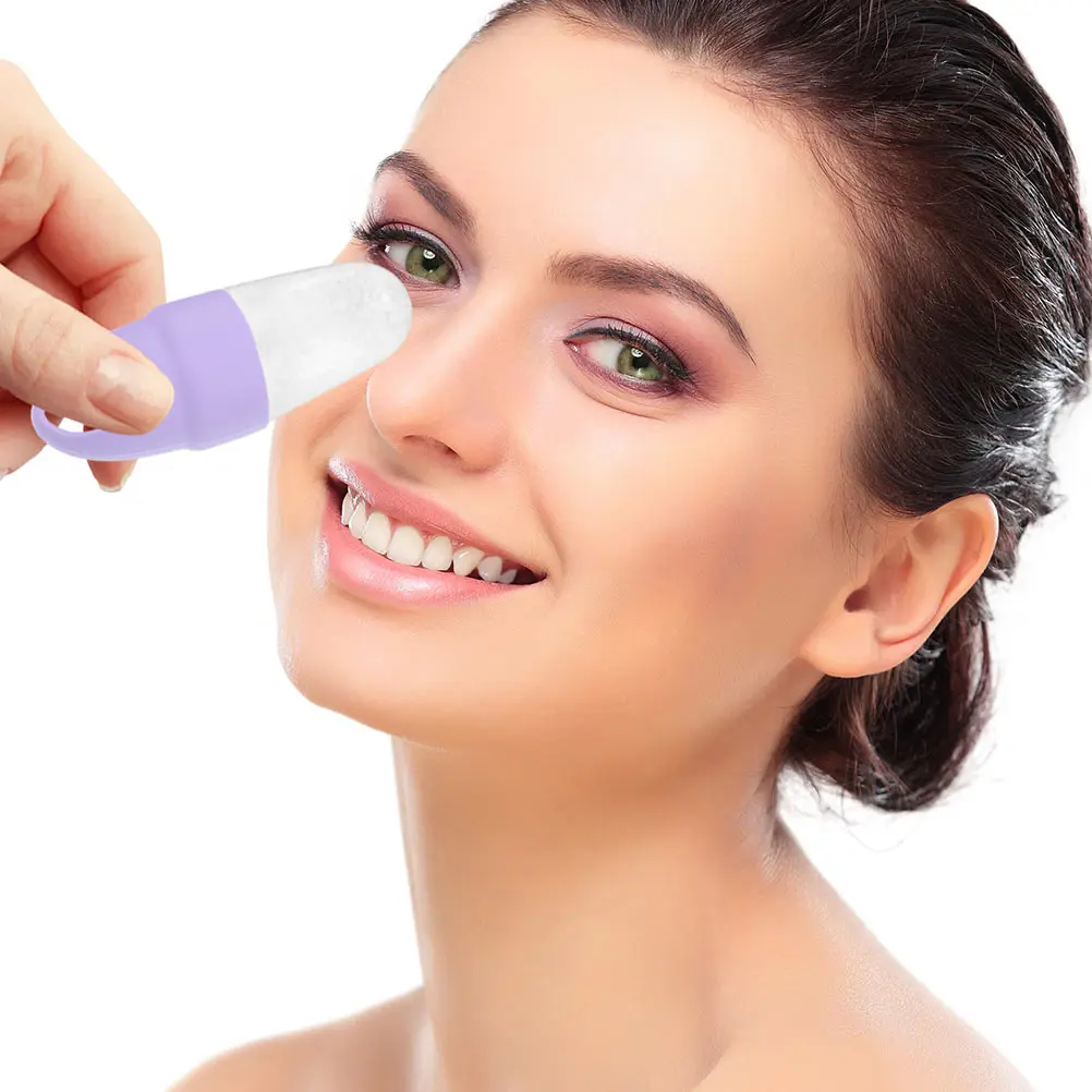 

2Pcs Facial Massage Silica Gel Skin Care Mold for Face Cooling Beauty Tool Reusable Massager Pain Relief