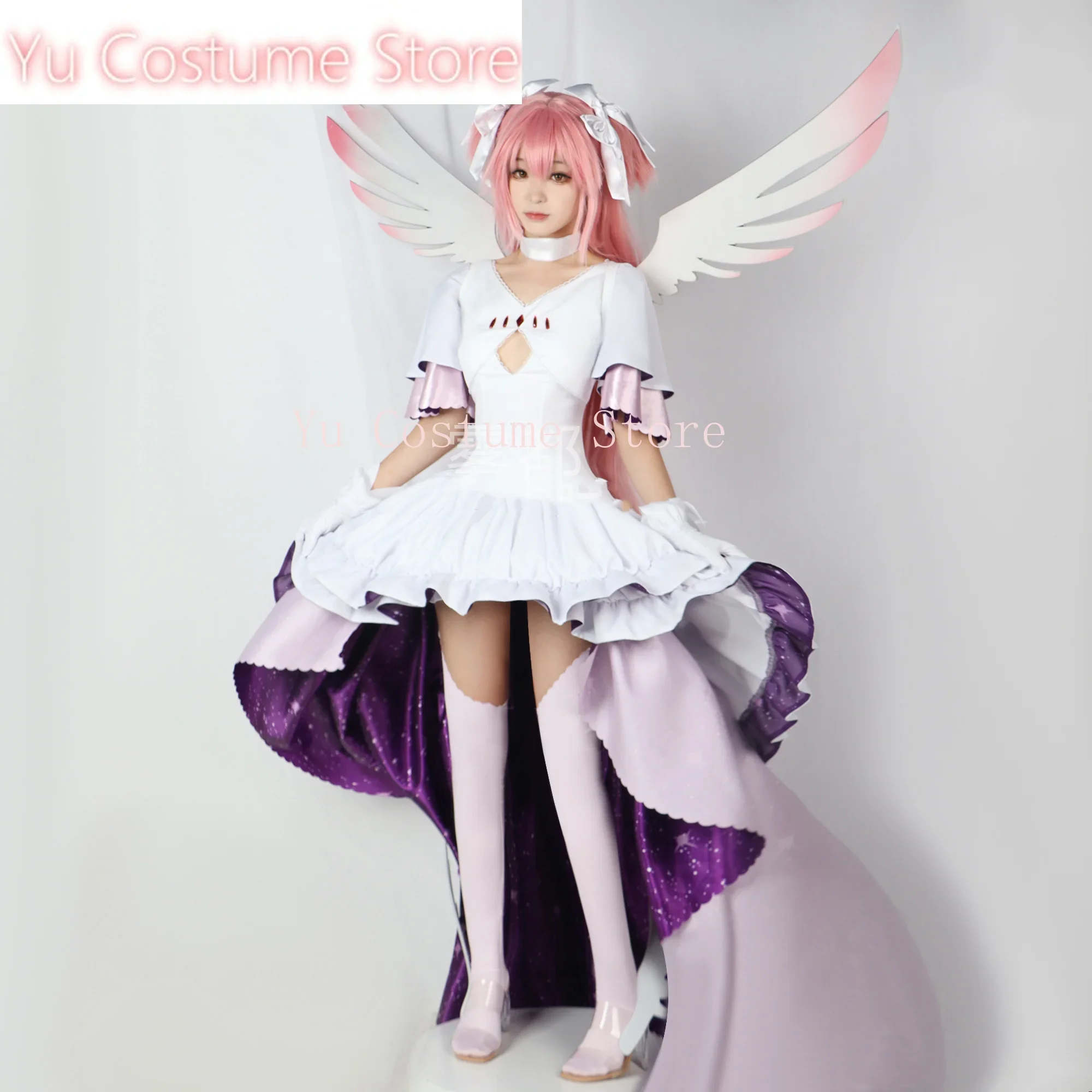 

Yu Costume Anime Puella Magi Madoka Magica Kaname Madoka Gorgeous Dress Lovely Cosplay Costume Halloween Party Outfit